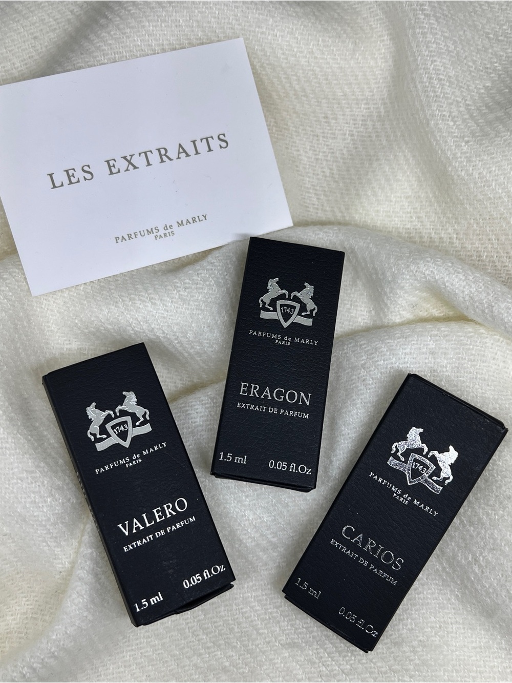 Parfums de Marly Les Extraits Discovery Set Valero Eragon & Carios 1.5 mL each